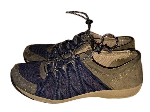 Dansko Shoes - Dansko Womens Low Top Lace-Up Comfort Sneakers Blue Gray EU 41 US 10.5